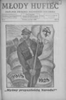 Młody Hufiec: okólnik Związku Młodzieży Polskiej 1928 czerwiec R.2 Nr6