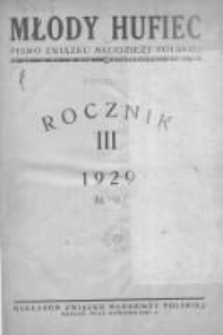 Młody Hufiec: ok&oacute;lnik Związku Młodzieży Polskiej 1929 styczeń R.3 Nr1