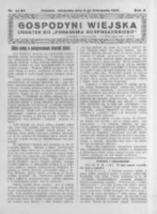 Gospodyni Wiejska. 1925.11.08 R.10 nr44-45
