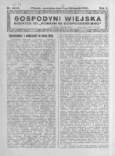 Gospodyni Wiejska. 1925.11.22 R.10 nr46-47