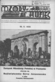 Młody Hufiec: ok&oacute;lnik Związku Młodzieży Polskiej w Poznaniu 1934 czerwiec R.8 Nr6