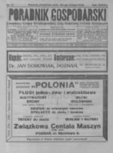 Poradnik Gospodarski. Pismo Tygodniowe. 1926.02.28 R.37 nr9