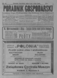 Poradnik Gospodarski. Pismo Tygodniowe. 1926.05.09 R.37 nr19