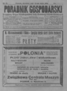 Poradnik Gospodarski. Pismo Tygodniowe. 1926.05.23 R.37 nr21