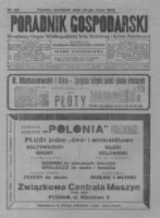 Poradnik Gospodarski. Pismo Tygodniowe. 1926.05.30 R.37 nr22