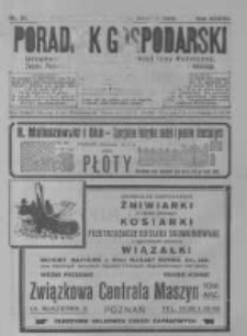Poradnik Gospodarski. Pismo Tygodniowe. 1926.08.01 R.37 nr31