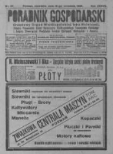 Poradnik Gospodarski. Pismo Tygodniowe. 1926.09.12 R.37 nr37