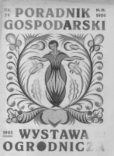 Poradnik Gospodarski. Pismo Tygodniowe. 1926.09.25 R.37 nr39