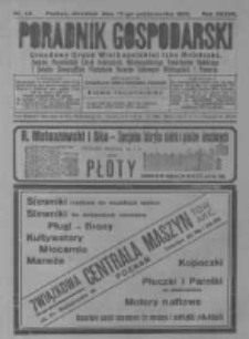 Poradnik Gospodarski. Pismo Tygodniowe. 1926.10.17 R.37 nr42