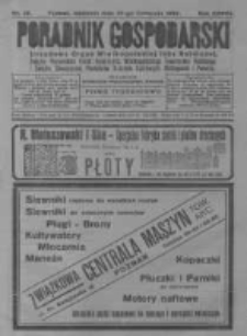 Poradnik Gospodarski. Pismo Tygodniowe. 1926.11.28 R.37 nr48