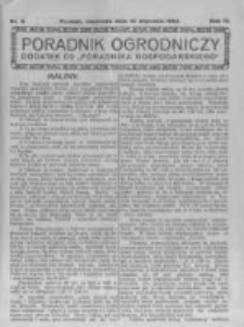 Poradnik Ogrodniczy. 1922.01.15 R.3 nr3