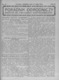 Poradnik Ogrodniczy. 1922.05.21 R.3 nr21