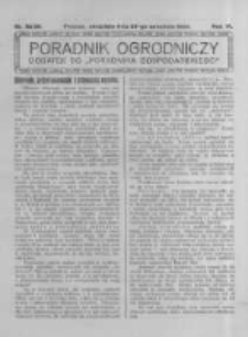 Poradnik Ogrodniczy. 1925.09.27 R.6 nr38-39