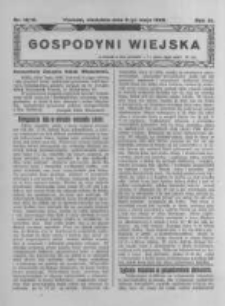 Gospodyni Wiejska. 1926.05.09 R.11 nr18-19