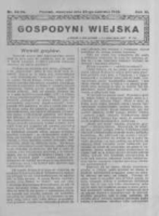 Gospodyni Wiejska. 1926.06.20 R.11 nr24-25