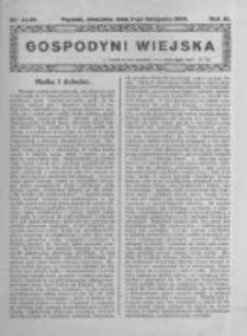 Gospodyni Wiejska. 1926.11.07 R.11 nr44-45