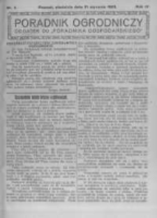 Poradnik Ogrodniczy. 1923.01.21 R.4 nr3