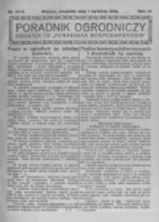 Poradnik Ogrodniczy. 1923.04.01 R.4 nr12-13