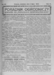 Poradnik Ogrodniczy. 1923.07.08 R.4 nr27