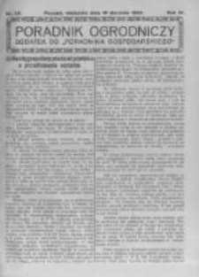 Poradnik Ogrodniczy. 1923.08.19 R.4 nr33