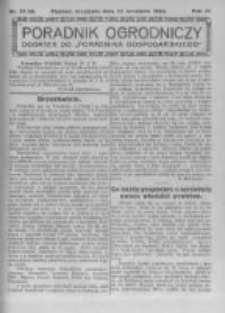 Poradnik Ogrodniczy. 1923.09.23 R.4 nr37-38