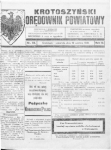 Krotoszyński Orędownik Powiatowy 1920.06.10 R.72 Nr50