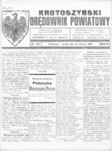 Krotoszyński Orędownik Powiatowy 1920.06.16 R.72 Nr52