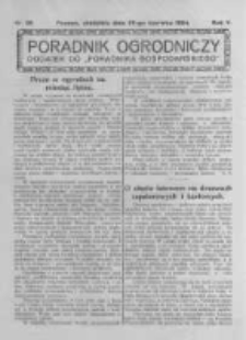 Poradnik Ogrodniczy. 1924.06.29 R.5 nr26