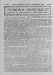 Poradnik Ogrodniczy. 1924.10.12 R.5 nr37-41