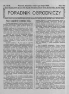Poradnik Ogrodniczy. 1926.05.09 R.7 nr18-19