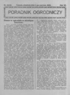 Poradnik Ogrodniczy. 1926.06.06 R.7 nr22-23
