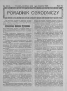 Poradnik Ogrodniczy. 1926.08.01 R.7 nr30-31