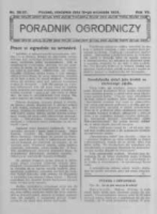 Poradnik Ogrodniczy. 1926.09.12 R.7 nr36-37