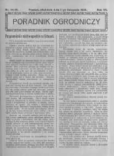 Poradnik Ogrodniczy. 1926.11.07 R.7 nr44-45