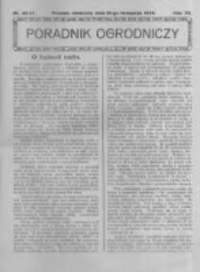 Poradnik Ogrodniczy. 1926.11.21 R.7 nr46-47