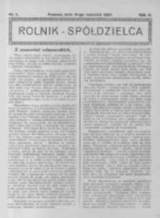 Rolnik Sp&oacute;łdzielca. 1926.01.10 R.3 nr1