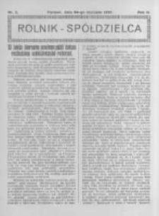 Rolnik Spółdzielca. 1926.01.24 R.3 nr2