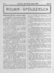 Rolnik Sp&oacute;łdzielca. 1926.02.21 R.3 nr4