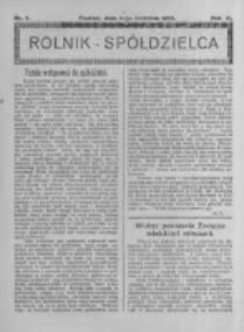 Rolnik Spółdzielca. 1926.04.04 R.3 nr7