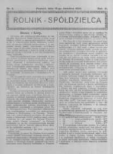 Rolnik Spółdzielca. 1926.04.18 R.3 nr8