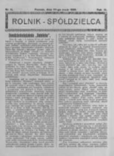 Rolnik Spółdzielca. 1926.05.30 R.3 nr11