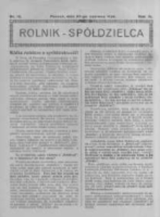 Rolnik Spółdzielca. 1926.06.27 R.3 nr13