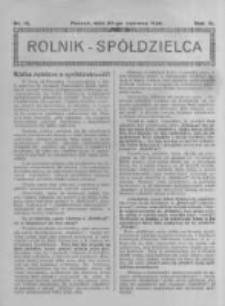 Rolnik Sp&oacute;łdzielca. 1926.06.27 R.3 nr13