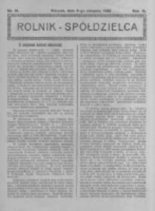 Rolnik Sp&oacute;łdzielca. 1926.08.08 R.3 nr16