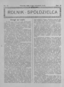Rolnik Sp&oacute;łdzielca. 1926.09.05 R.3 nr18