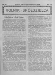 Rolnik Sp&oacute;łdzielca. 1926.10.31 R.3 nr22