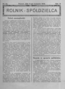 Rolnik Sp&oacute;łdzielca. 1926.11.14 R.3 nr23