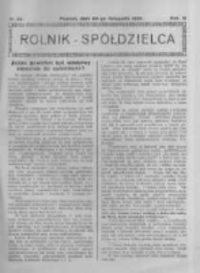 Rolnik Sp&oacute;łdzielca. 1926.11.28 R.3 nr24