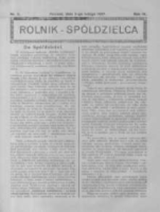 Rolnik Spółdzielca. 1927.02.06 R.4 nr3