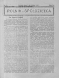 Rolnik Sp&oacute;łdzielca. 1927.02.06 R.4 nr3